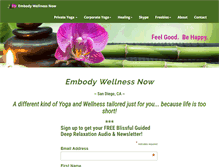Tablet Screenshot of embodywellnessnow.com
